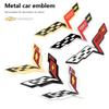 3D Metal Car Emblem Badge Sticker Decoration For Cruze Sonic Silverado Corvette Trax Camaro Captiva Suburban Equinox