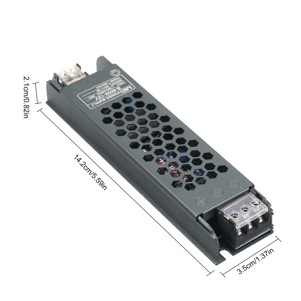 Neoglint Ultra Thin Power Supply Adapter Transformer for LED Strip Light AC190V 240V to DC 24V 8.3A 200W Power Supply