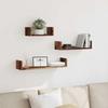 VidaXL Wall Shelves 3 Pcs Old Wood Engineered Wood, Wall-mounted Floating Shelf, Laundry Shelf, CD Shelf 855792