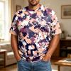 Camiseta Casual de Manga Corta para Hombre de Talla Grande, Cómoda, Transpirable, Corte Holgado, Tejido Suave, Cuello Redondo para el Uso Diario