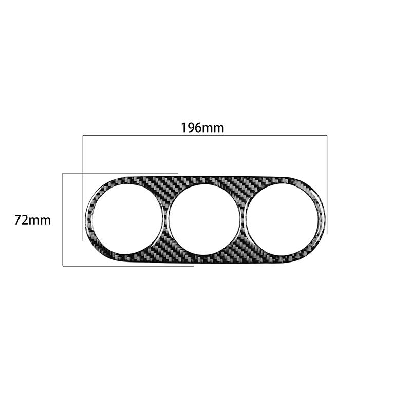 Für Mazda MX-5 Miata 2009-2015 1 PCS Real Carbon Fiber AC Console Trim Auto Innen Zubehör Auto Innen