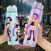1PC Three Color Anime Girl Group 750ml Color Plastic Sports Water Bottle Leakproof Flip Straw Lid Suitable for Sports Office Home Use