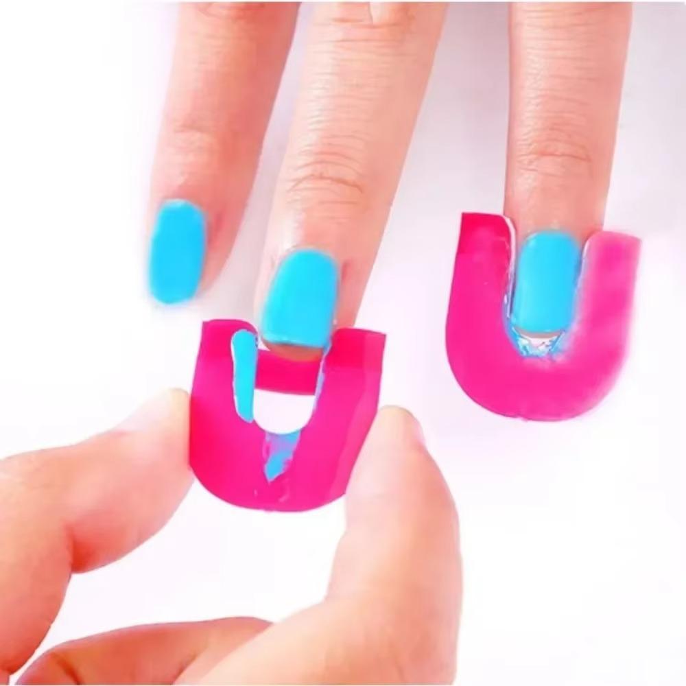 26Pcs U-shaped Nail Polish Spill Preventer Spill Proof Nail Art Tools  Nail Painting