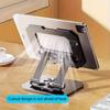 360° rotating office desktop stand, aluminum foldable, office stand, multi-functional desktop stand, dual-pole adjustable