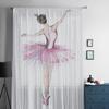 Ballerina Girl Sheer Window Curtains For Living Room Bedroom Modern Voile Tulle Curtains Fabric Drapes For Kitchen