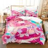 Fashion 3D Print Anime Pink Girls Neneka Bedding Set Single Twin Full Queen King Size Bed Set Adult Kid Bedroom Duvet cover sets