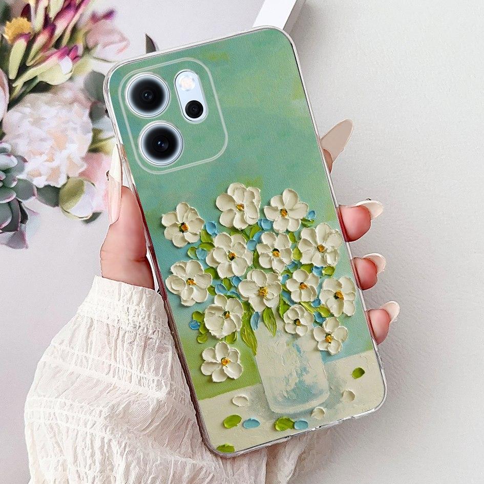 For Cover OPPO Reno 14F 2025 Case Reno14F Popular Bamboo Bowknot Soft Silicone Clear TPU Bumper For OPPO Reno14 F CPH2743 Shells