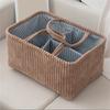 Multipurpose Fabric Storage Basket For Toy Clothes Books Multi-Compartment Organizer Modern Home Decoration