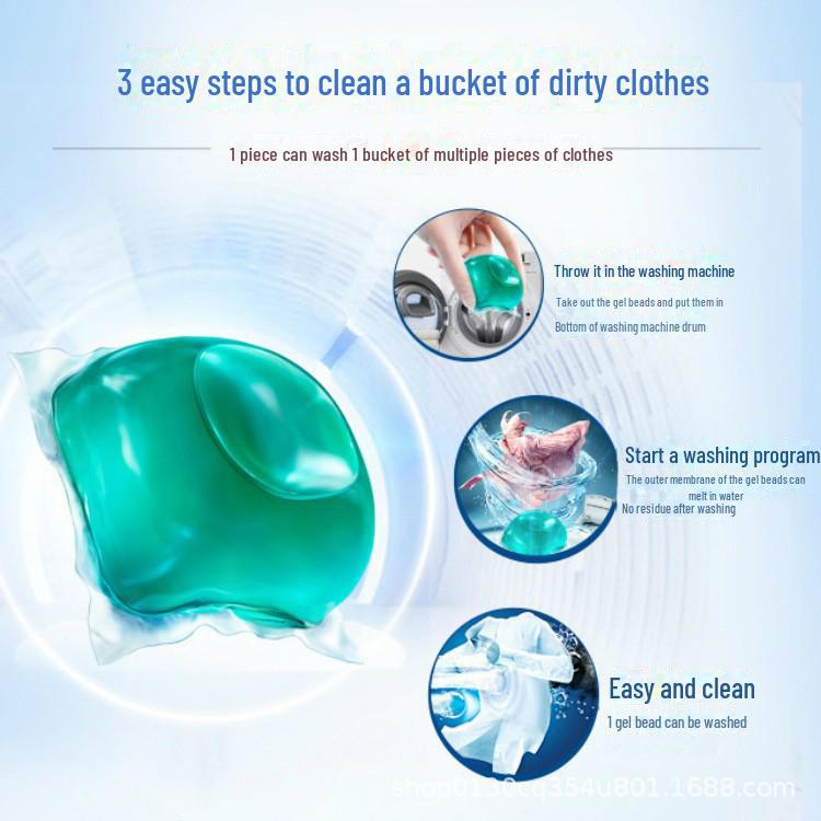 8g Concentrated Laundry Gel Beads: Deep Clean & Antibacterial, Softens and Removes Mites with Fragrance