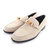 Great Moccasin Desting Kelly Metal Beige Suede Leather Women 35 Used