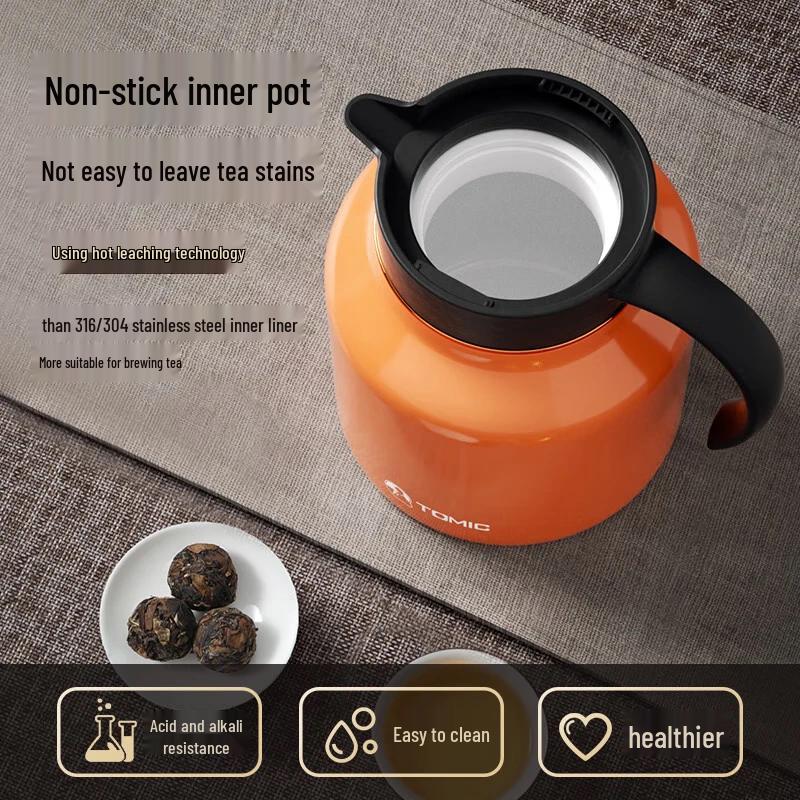 Smart Temperature Display Insulated Tea Pot