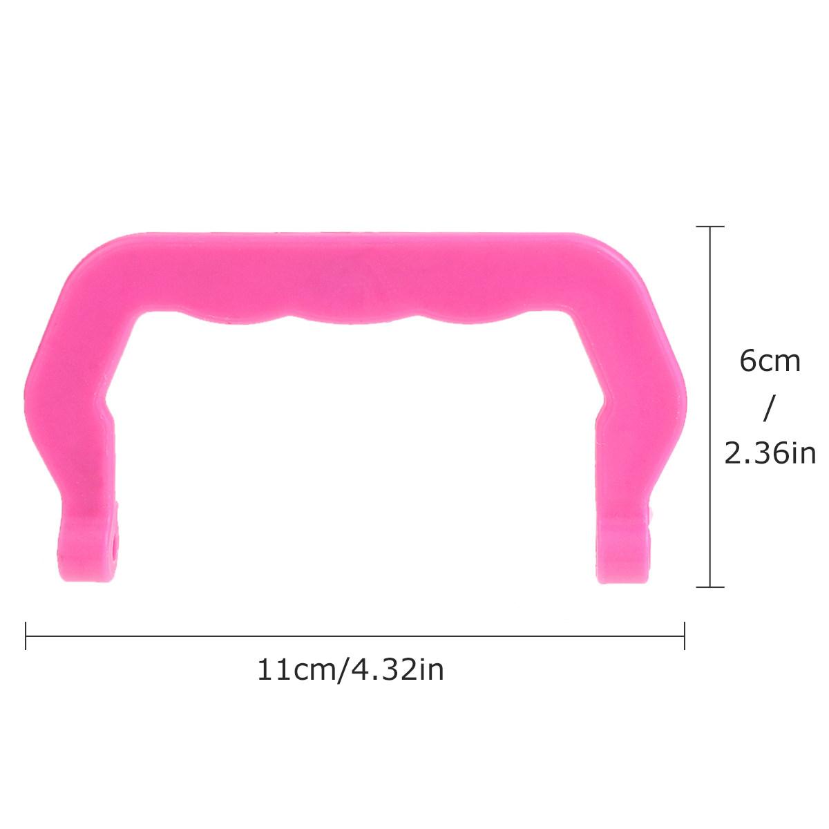 

10Pcs Portable Plastic Cage Handles Sturdy Replacement Ergonomic Pet Cage Carrying Accessories Outdoor Use Plastic Handle розовый