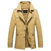 Outerwear Thickened Warm Jackets Men's Windbreaker Men's Clothing  Jackets Men's Long Windbreaker Men's Casual Jackets Classic Long