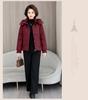 Removable Hat Warm Short Thickened Hooded Cotton Jacket