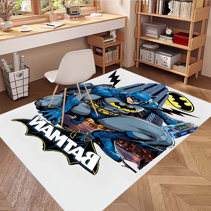 Batman Print Rug, Washable Floor Carpet, For Entryway Dorm Laundry Room Office Study, Home Decor Birthday Christmas Gift