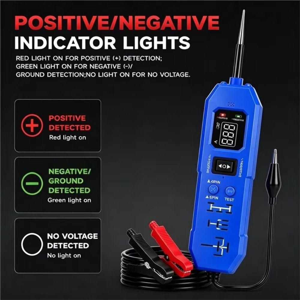12V/24V Universal Multifunctional Car Circuit Tester DC Car Power Tester Fault Diagnosis