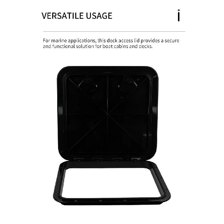460x510mm ABS Deck Access Hatch Cover Boat Accessories Watertight Anti-UV Non-Skid Inspection Marine Deck Plate Yacht Deck Lid