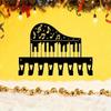 Vintage Music Piano Key Wall Hook Heavy Iron Coat Rack 8 Hooks Room Decor Wall Art Home Gift