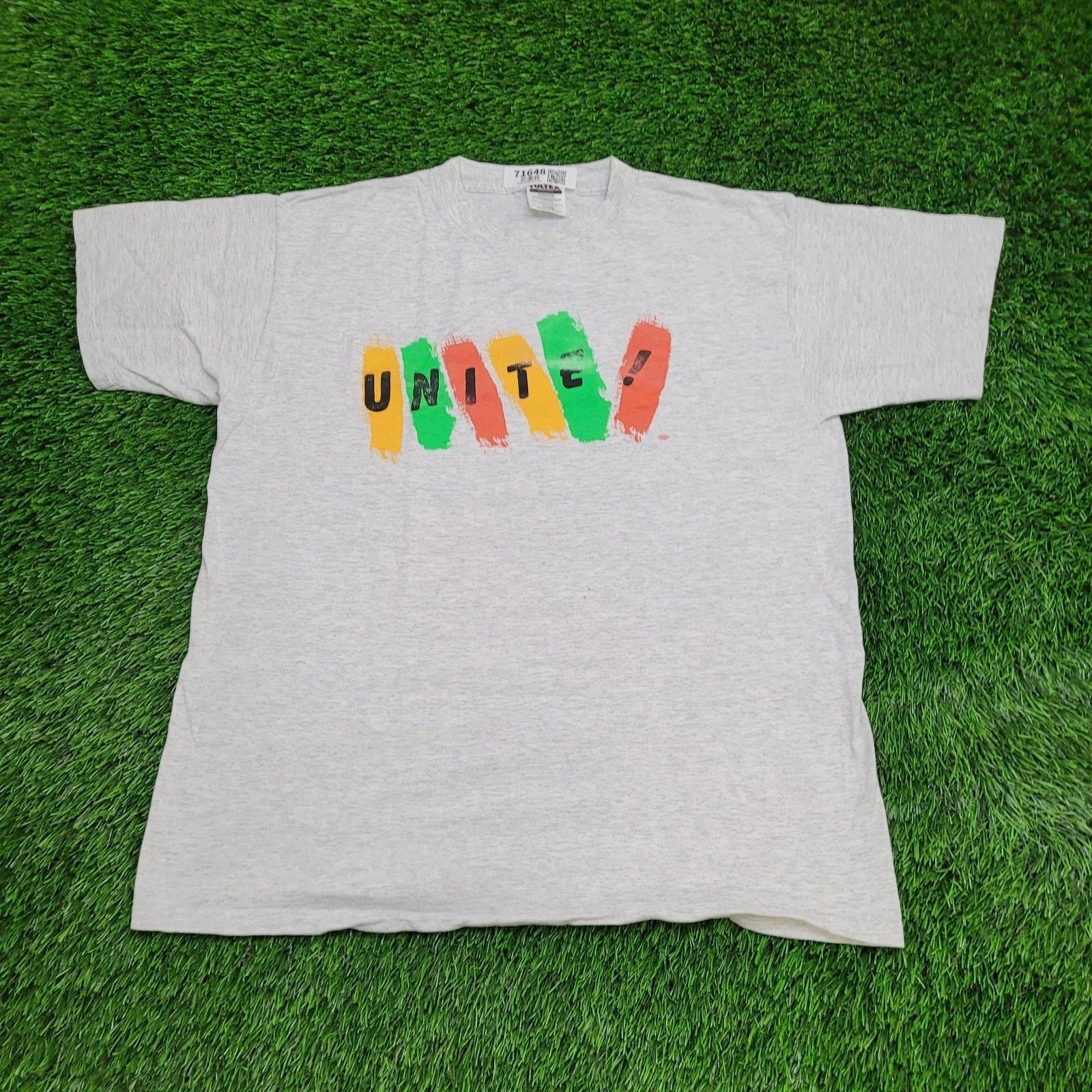 

Vintage 90s Tultex Statement Shirt XL 23x29 Gray USA 2XL