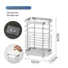 Stainless Steel Electric Toothbrush Wall Holder & Toothpaste Draining Rack