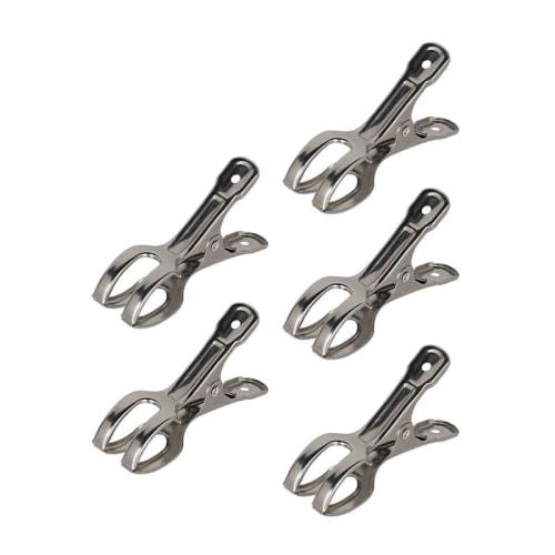 

Dulton Stainless Steel Clothespins, 5-Piece Set, Holds Clothespins, Aluminum and Stainless Steel, 83 x 25 x 46mm, RN-0425-5