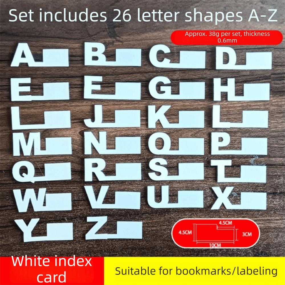 

Label Stickers Alphabetical Labeling Bookmarks Alphabetic Dividers Vinyl Record Storage Style B white