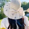 Sunscreen Summer Fisherman's Hat Sunshade Hat Black Glue UV Sun Hat Bow