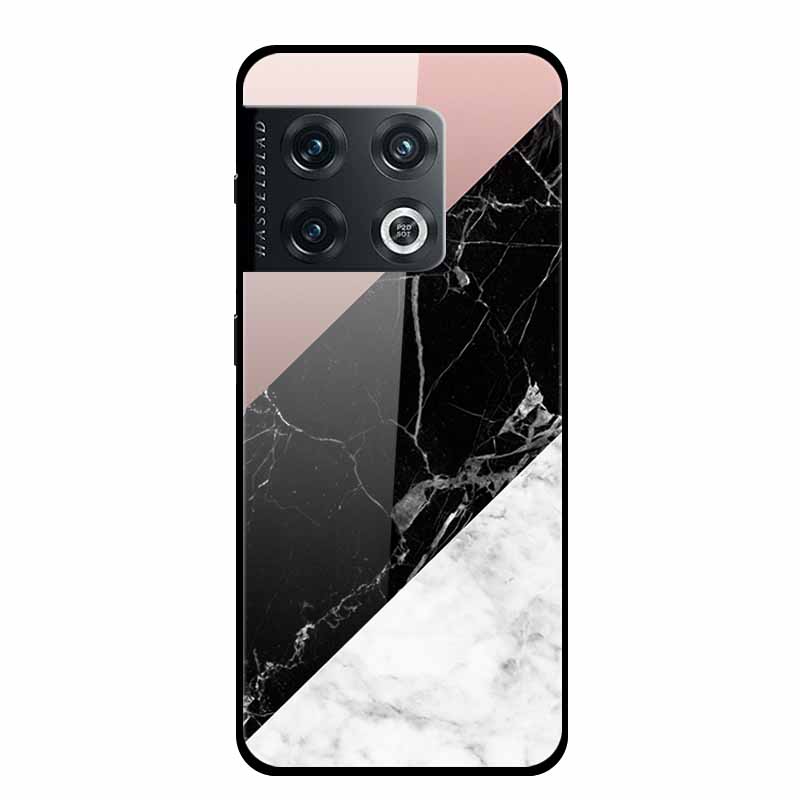 For OnePlus 10 Pro Case Marble Tempered Glass Back Cover Hard Case For OnePlus 10 Pro Shockproof Fundas NE2210 Protective Coque