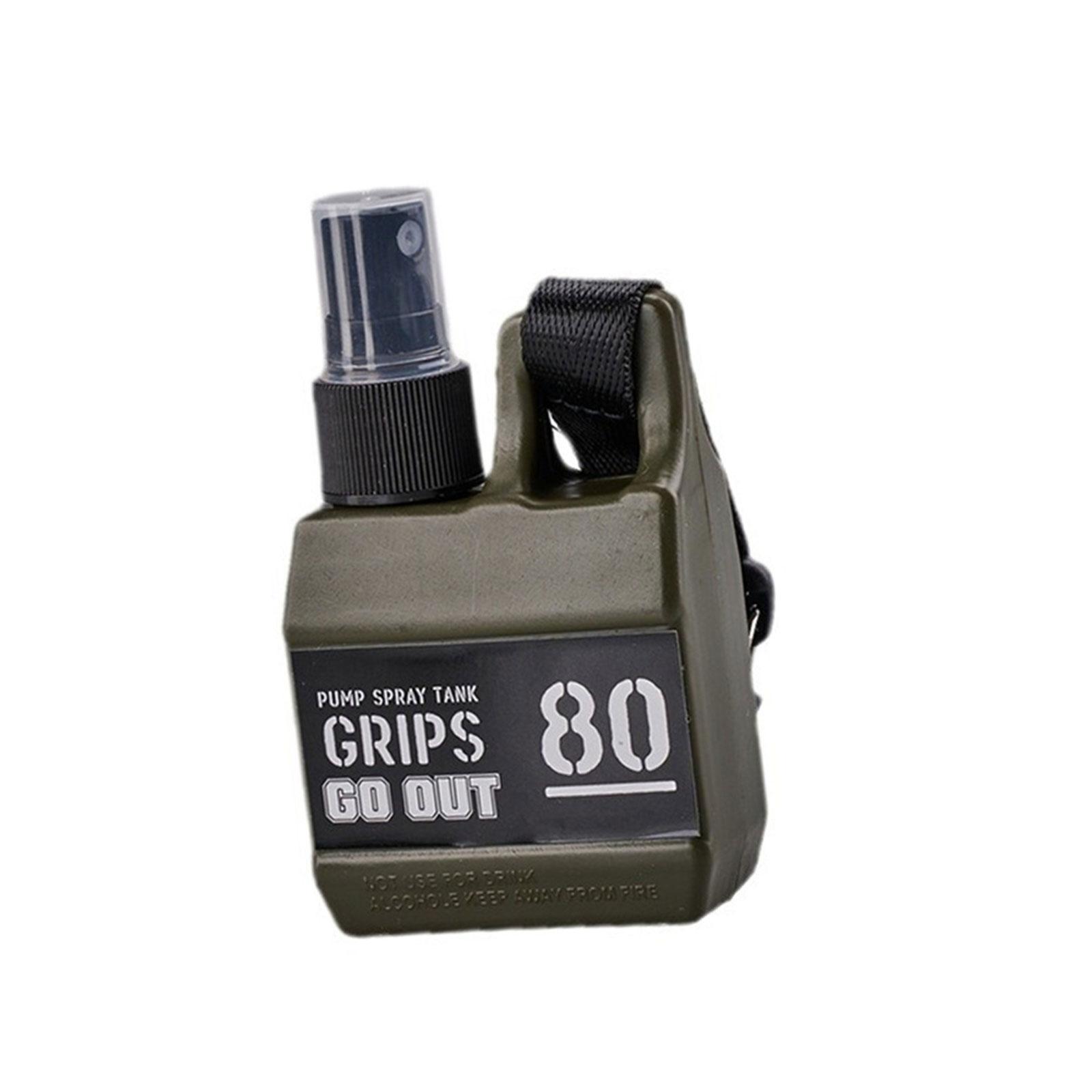 

Многоразовый флакон-спрей с пряжкой для кемпинга, походов, 80 мл, флакон для духов, пустые косметические контейнеры, уличный флакон-спрей зелёный