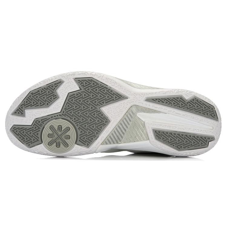 Li Ning WOW 4 Way Of Wade 4 Mid top Basketball Shoes Unisex Gray White ABAL037-19