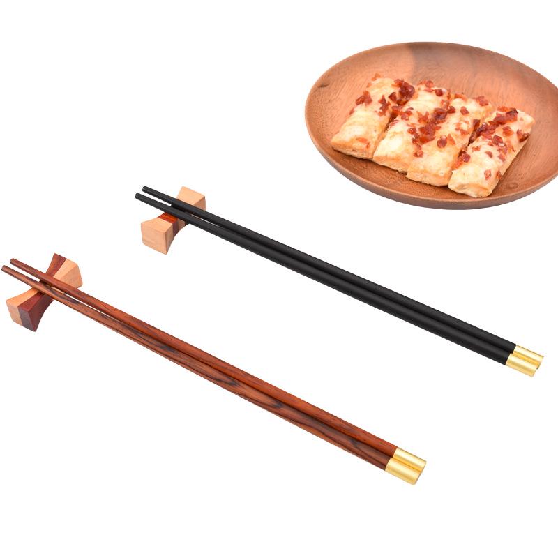 Japanese Style Rosewood Chopstick Rest - Dual-Use for Home & Hotel.