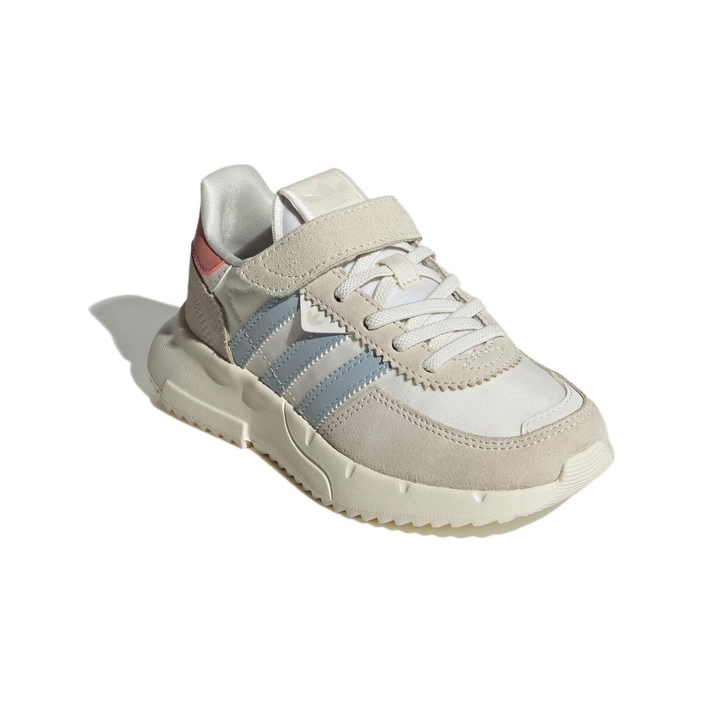 Adidas Originals Retropy F2 Fabric Comfortable Sports Durable Low-Top Running Shoes Kids Sneakers White IG0753