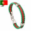 Nationalflaggenfarben PU-Leder-Geflechtarmband - Weltcup-Edition