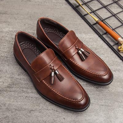 2026 Herr Casual Skor Andningsbara Läder Loafers Affärskontorsskor för Herr Körskor Moccasins Bekväma Slip-on Tofssko