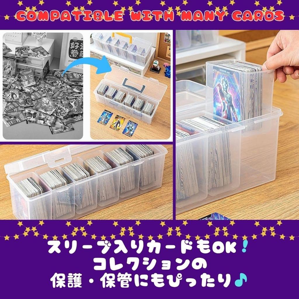 Solvanta Storage Box for Pokemon Clear Top Loader Holds 900 Wide x Deep x 12cm High Cards, Case, Storage, Cards, 35.8cm 10.8cm
