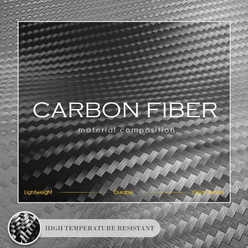 4* REAL Carbon Fiber Interior Rear Center Console W/O USB Trim For Dodge Charger