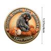 Prote Protect Punch Monkey Coin 3D Embossed Commemorative Figure Metal Collectible Souvenir Home Decoration Children Adults Gift