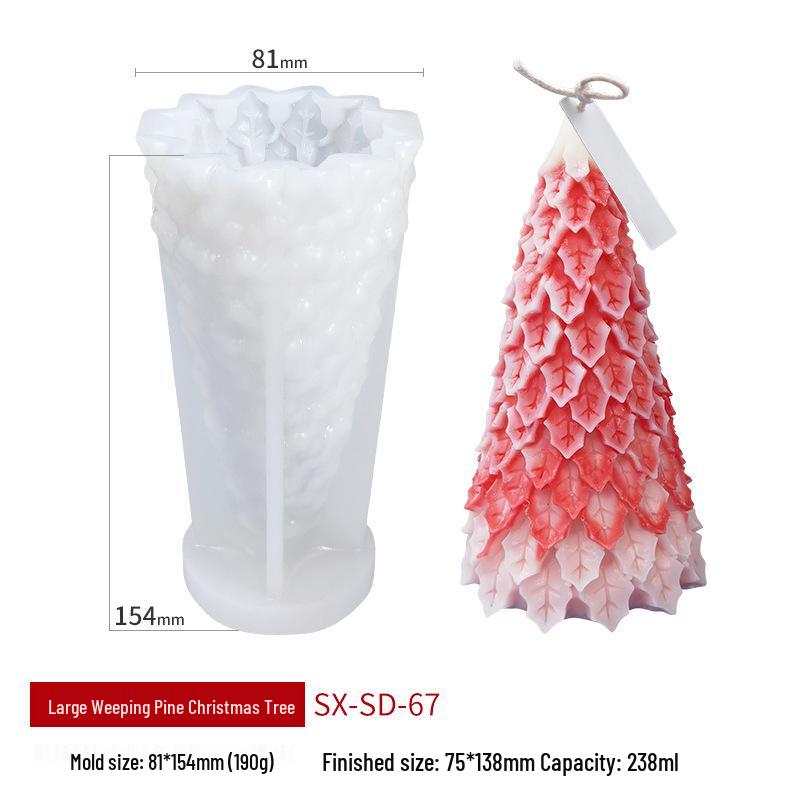 Wenxin Christmas Tree Scented Candle & Soap Silicone Mold