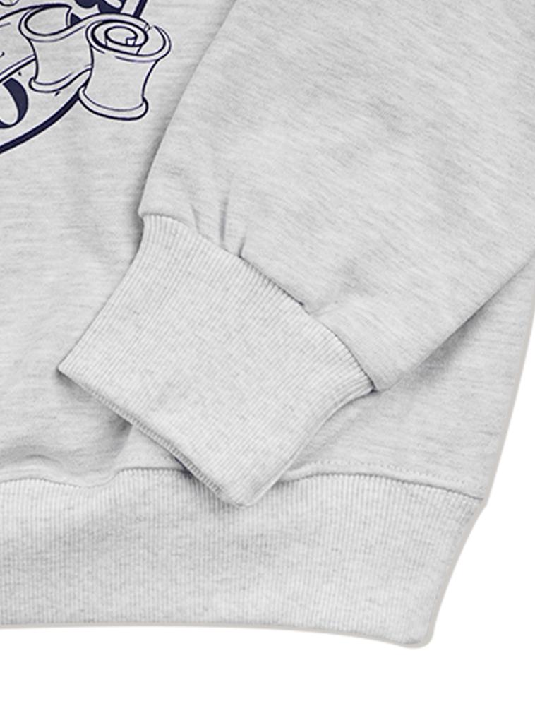 LA MAISON STUDIO Women'S Crop Flare Circle Heavy Terry Sweatshirt Ash Gray (Fcd3Ts711W)