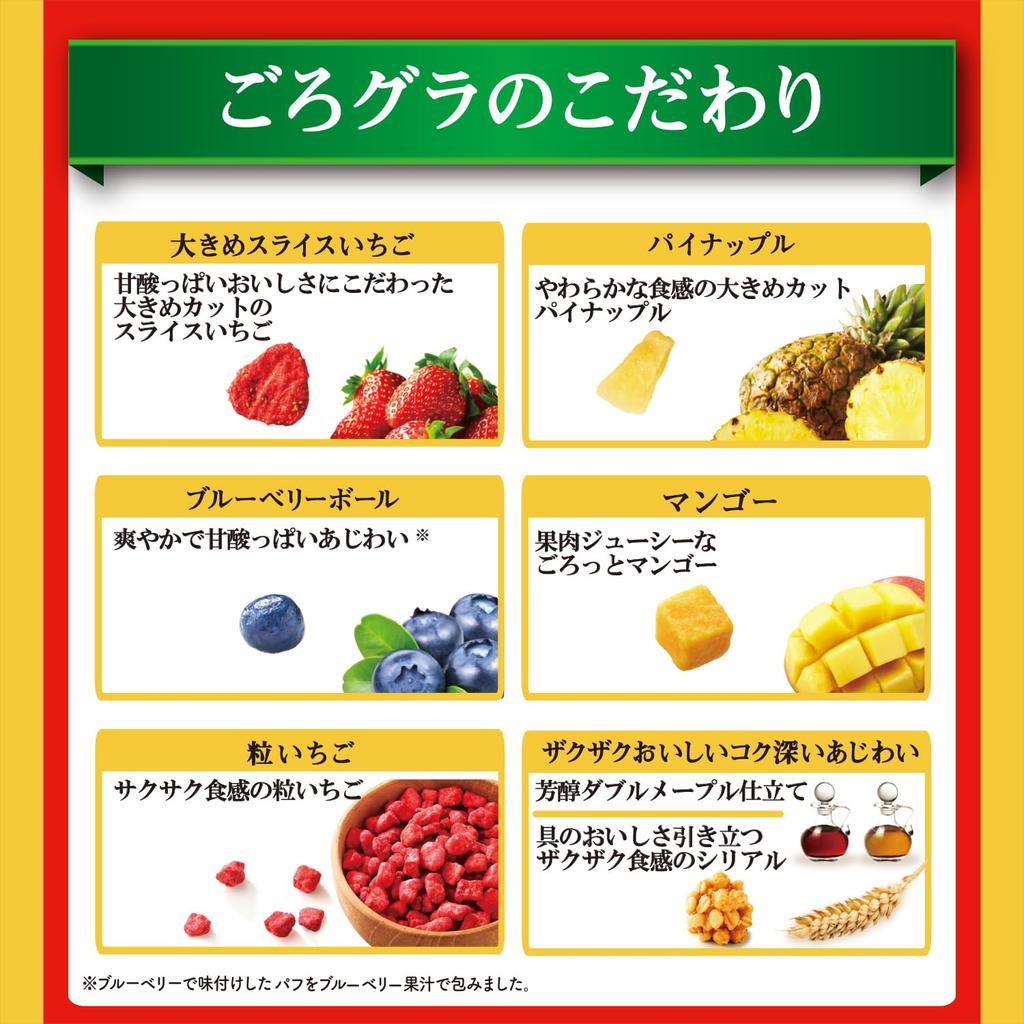 Nissin Cisco Gorogura Luxury Fruit 280g x 6 bags