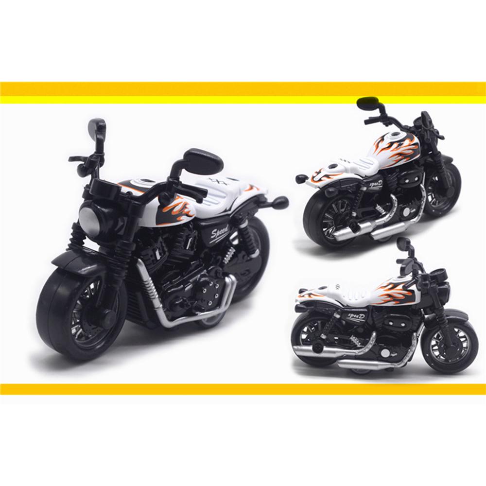 1/36 Alloy Motorcycle Model Decoration Locomotive Motorbike Toy Decor Simulation Racing Pull Back Car Children's Boy Toy Gift