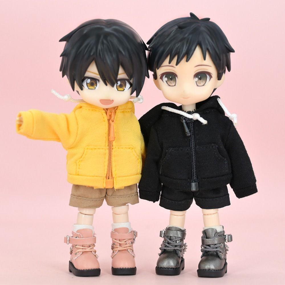 1 Pair Mini OB11 Doll Shoes Chain Boots 1/12 Bjd Doll Shoes Cute Bjd Doll Chain Shoes  Kids Gifts