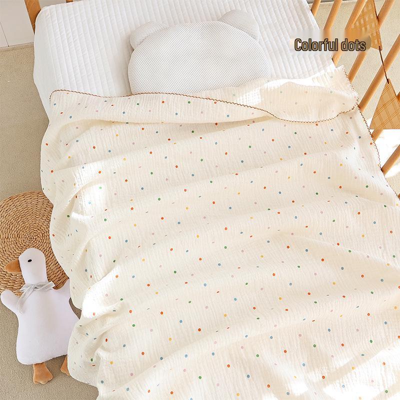 Double-Layer Cotton Gauze Baby Swaddle & Bath Towel Blanket