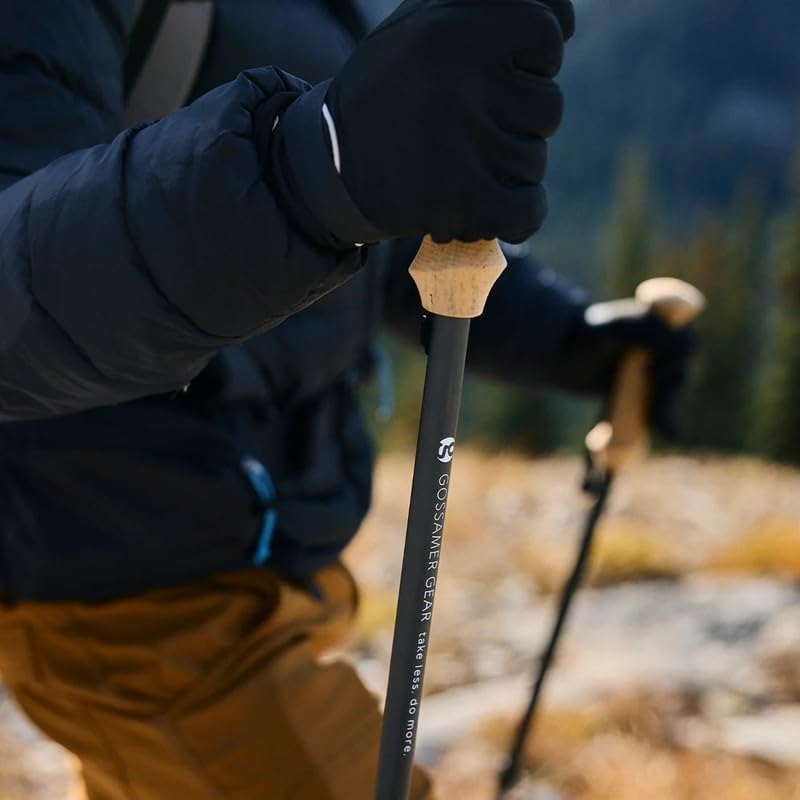 Gossamer Gear LT5 Carbon Trekking Poles Black Three-Piece (Pair)