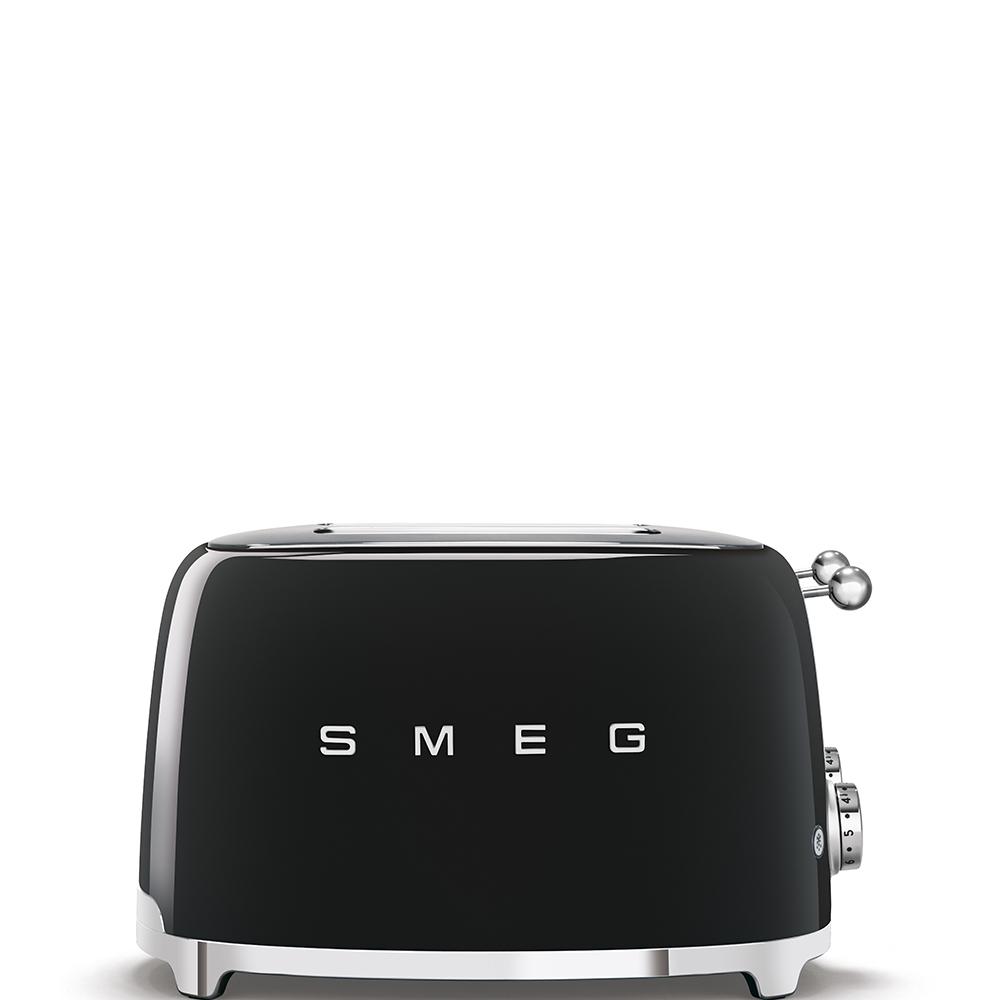 Toaster Smeg Black 4-Slot TSF03BLEU