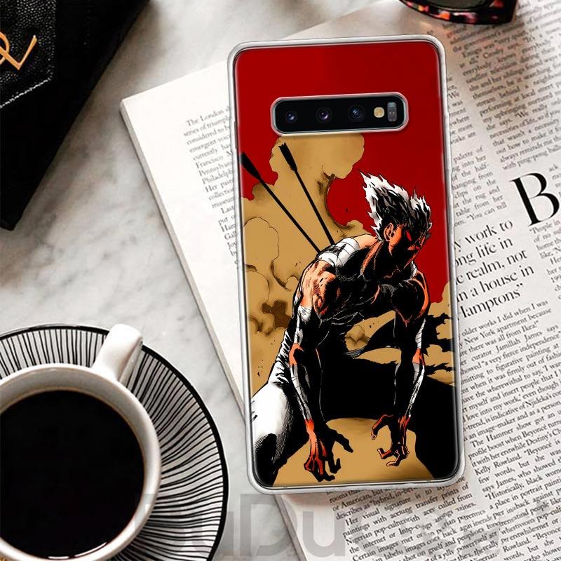 One P-Punch-Man Garou Cover For Samsung Galaxy S8 S9 Plus S10 Lite Note 8 9 10 Pro 20 Ultra S7 Edge M11 M21 M32 M51 Print Coque