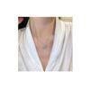 Collier - Plein - Trèfle à Quatre Feuilles - Diamant - Argenté - Femme