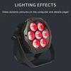 Waterproof 7x18W RGBWA UV 6 in 1 LED Par Light IP65 Outdoor Stage Light DMX Controlled Stage Lighting DJ atmosphere Disco Light
