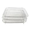 3 Layer Square Fryer Rack Dishwasher Safe SUS304 Stainless Steel Fryer Grilling Rack Accessory
