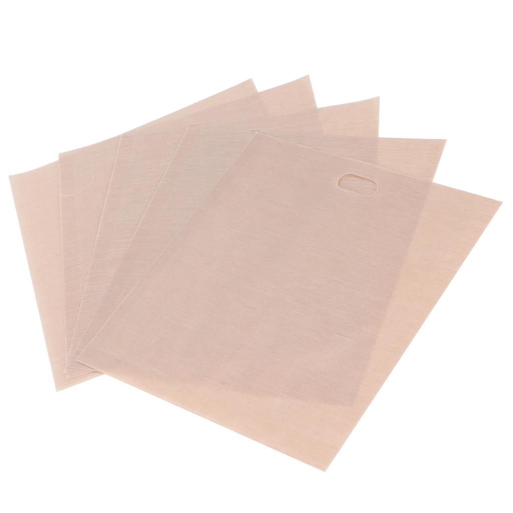 5Pcs NonStick Microwave Oven Toast Bag Food Grade Reusable Barbecue Bag for Barbecue Baking